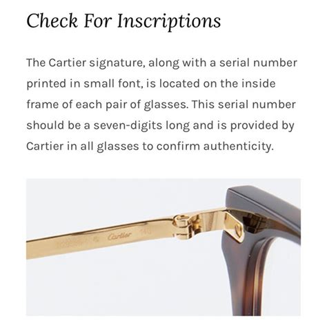 cartier serial number check glasses|cartier serial lookup.